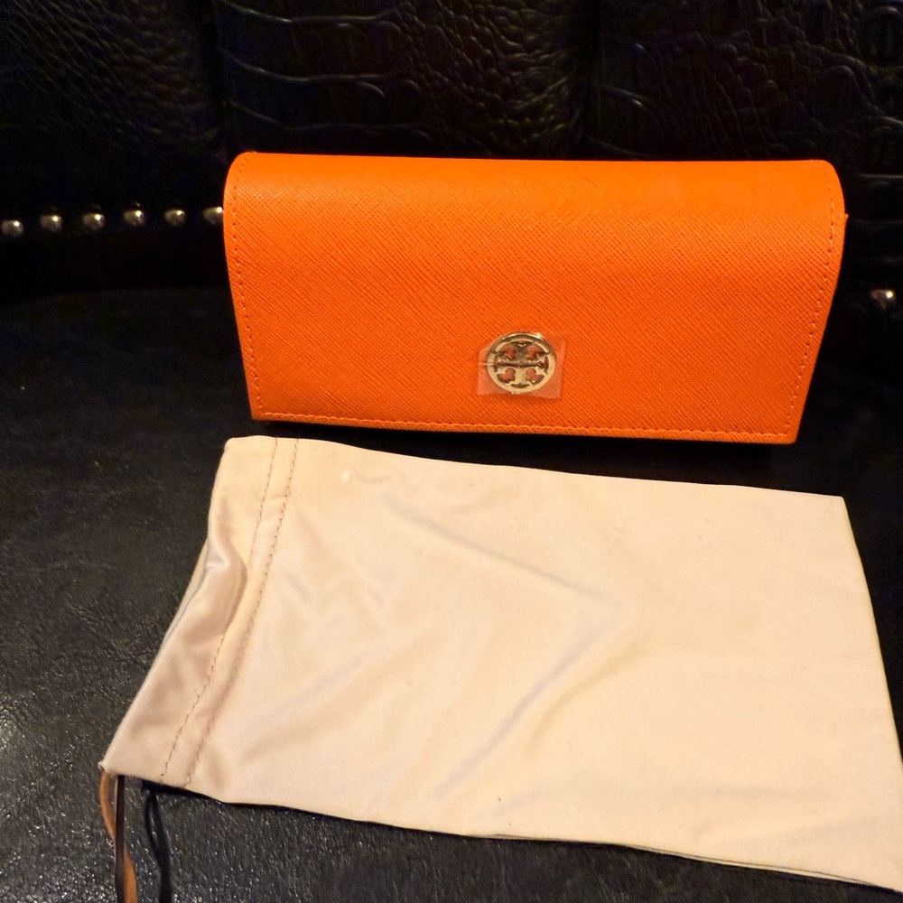 Tory Burch Orange cosmetic case